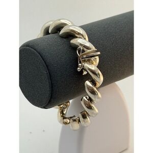 San Marco Link Italian Sterling Twisted Rope Bracelet 8" 39+g
